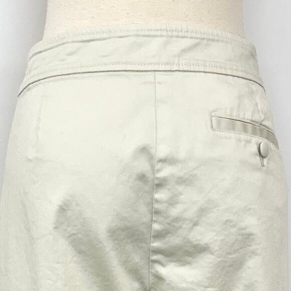 Lilly Pulitzer Palm Beach Fit Cropped Pants Cotton Cream Vintage Size 14 - Picture 7 of 10